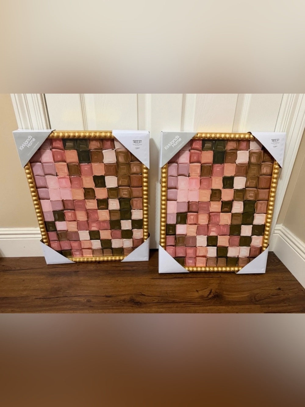 Kirkland's Home Arches Checkered Print Multi Checkered Framed Wall Art